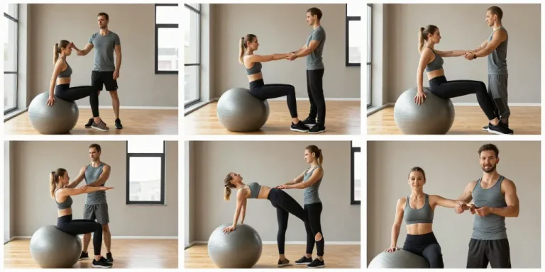 exercice avec gym ball