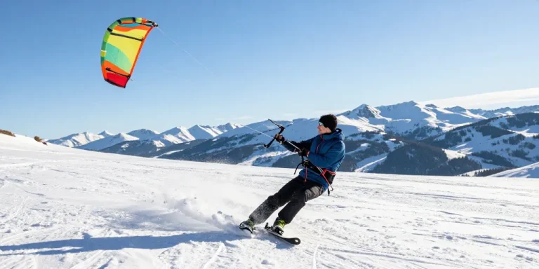 snowkiting la bresse