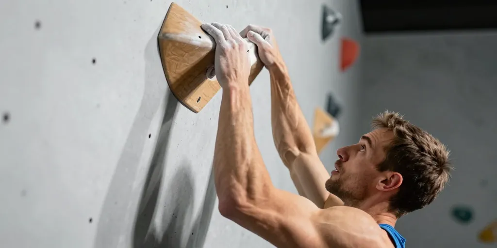 Entrainement doigt escalade : la méthode des suspensions pour augmenter sa force